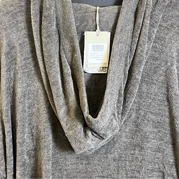 Barefoot Dreams Mineral CozyChic Ultra Lite® Funnel Neck Hooded Pullover Size XL - Picture 7 of 11